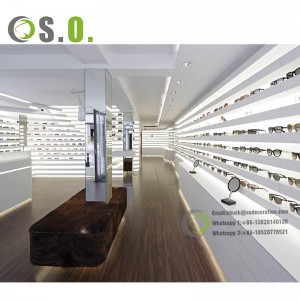 Shero Design Attractive Optical Shop Interior Design Factory Custom Sunglasses Display Stand Retail Optical Display Cabinets