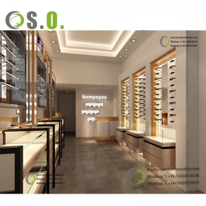 Customized Optical Shop Decoration optical shop interior design optical display showcase