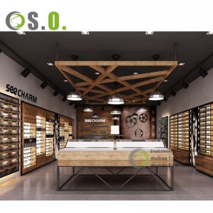 Custom Retail Optical Store Interior Design Shop Furniture Eyewear Shop Display Stand Counter Sunglasses Display Cabinet