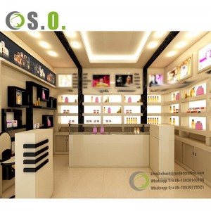 Shopping Mall Perfume Display Cabinet,Cosmetics Showcase,Perfume Kiosk