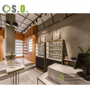 High Quality Perfume Shop Interior Design Perfume Display Cabinet Cosmetic Shop Design With LED Light