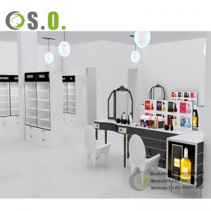 Modern Cosmetic Display Case Led Display Shelves Counter