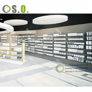 Présentoir personnalisé de meubles de magasin de pharmacie de détail, étagères de pharmacie, présentoir Shero