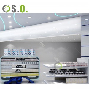 Customized Modern Medical Display Shelves Pharmacy Furniture Drawers Retail Pharmacy Shop Interior Design Shero