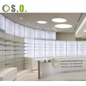 Customized pharmacy store furniture pharmacy interior design Medical Shop Interior Design
