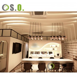 Special Design Nail Salon Decor With Lights Furniture For Beauty Salon