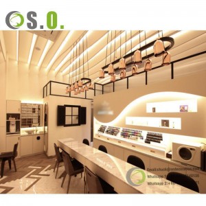 Special Design Nail Salon Decor With Lights Furniture For Beauty Salon
