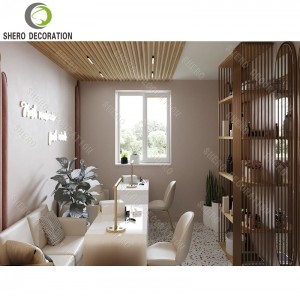 Luxury Beauty Salon Design Nail Salon Table Customized Barber Shop Mirror Station For Sale