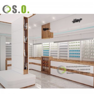 New Design Pharmacy Furniture Display Wooden Pharmacy Shelves High Quality Display Racks For Pharmacy