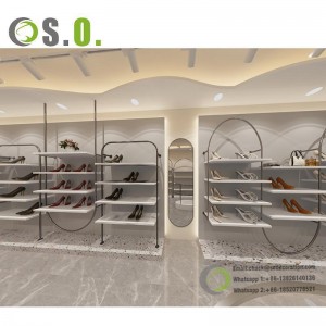 Factory sale Shoes Display Cabinet Shoes Design Counter Wall Display Shelves Shoes