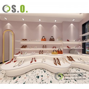 Factory directly sell shoes store design furniture shoes shop interior decoration
