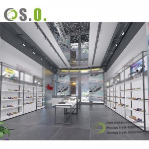 High quality Shoes Store Showcase Modern Shoes Shop Display Cabinet Display Furniture For Shoes