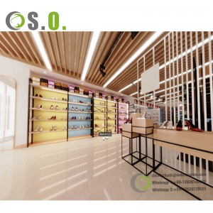 Modern Shoes Shop Fixtures Shoes Store Interior Decoration Design Ideas Display Shelves For Shoe Retail Store