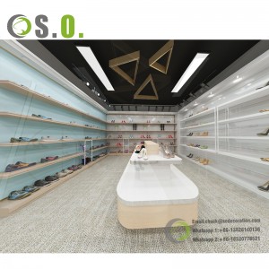 Luxury Boutique Store Shoe Rack Display Furniture Ideas Women Shoe Shop Fitting Display Equipment For Shoes