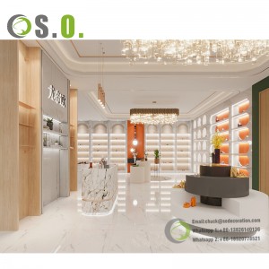 Modern customized shoe shop design, shop interior design for retail shop decoration