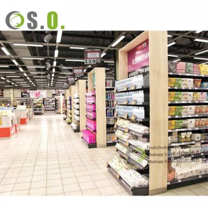 Supermarket Designing scheme Layout modern shelf gondola supermarket display racks