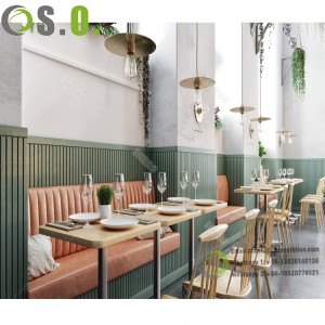 Hot Retail Custom Cafe Store Fixtures Trendy Wooden Cafe Shop Furniture Design Modern Coffee Shop Decoration