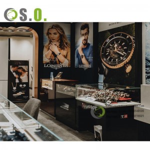 New 3D Showcase customized High End Luxury Jewelry Display Showcase Cabinet For Jewelry Store Watch Shop Luxury Store