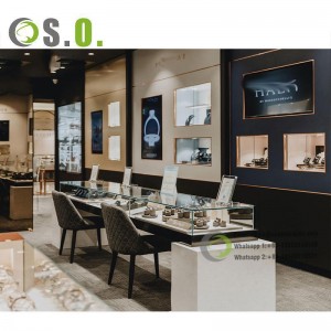 Luxury Watch Shop Decoration Design Display Showcase Jewelry Store Glass Furniture for retail store interior design
