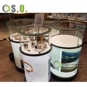 watch showcase of luxury Boutique Watch Shop Decoration Store display showcase for shop