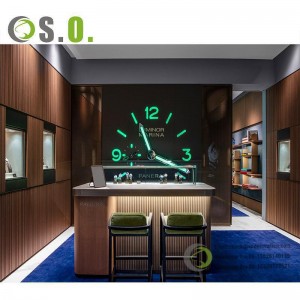 Watches Shop Interior Design Decoration Wooden Watch Display Counter For Retail Store