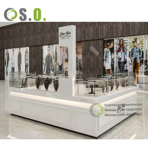 Custom modern retail watches display counter glass watch display cabinet with led lights