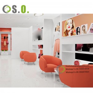 Customized Size Hair Salon Furniture Interior Design Mannequin For Wig Display Showcase