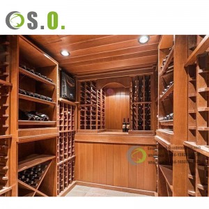 Customized Wine Rack Wall Mounted Beer Store Store Shelving Wooden Wine Show Showcase Show for Precour Store Decord