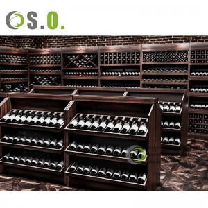 Деревянный современный дизайн прилавка для винного магазина, винный шкаф, деревянная полка для вина, витрина для ликера
