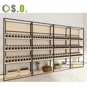Guangzhou custom wine storage cabinet decor wine display rack luxury wine showcase holder
