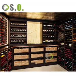 Luxurious Design wine display rack wine display cabinet restaurant wine displays shelf