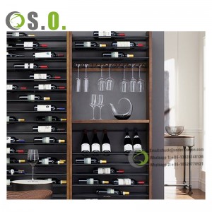 wine display wall holder wooden storage cabinet glass