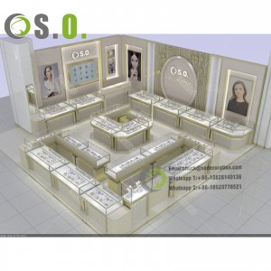 Innovative design of  jewelry showcase Jewelry Display Furniture for mall jewelry stores customization