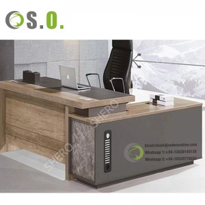 High End executive office desk solid wood office tables modern furniture for offices