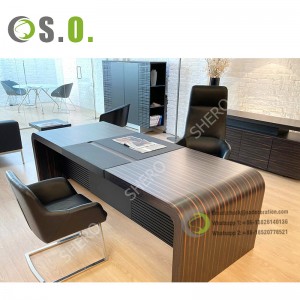Simple Design office counter wooden office computer desk modern office conference table