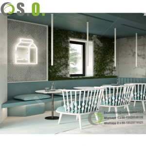 Top Quality Comfortable Food Shop Design Coffee Shop Decoration