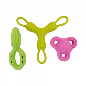 Shinee rubber pet rope chew toy wholesale manufacturer factory