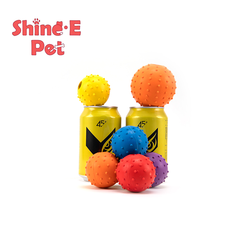 Popular New Style Pet TPR Spike Ball Toys Interactive Squeaky christmas pet toys