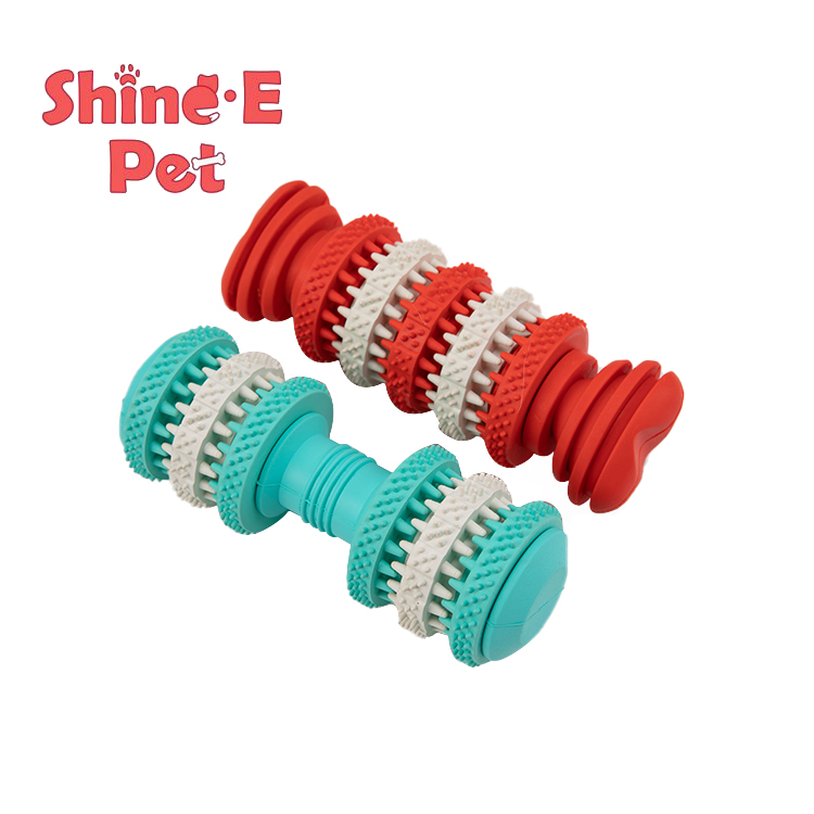 Free Sample Pet Teething Dog Stick Rubber Rope Teething Cleaning Toy