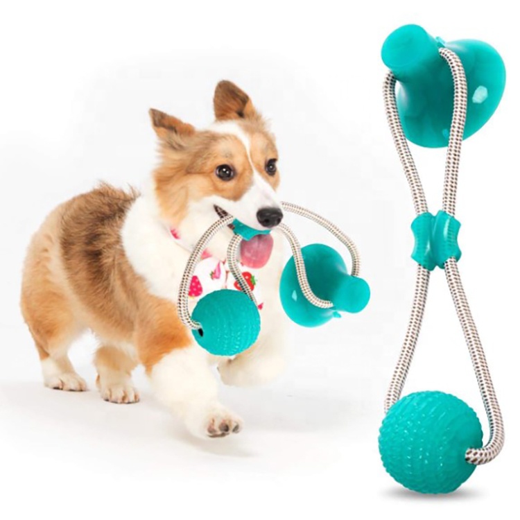 Manufacture OEM Wholesale Pet Molar Bite Toys for Dog Chew Toys TPR Cotton Rope Toys Featured Image