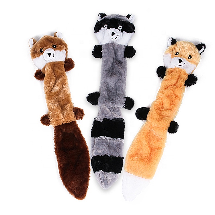 3 Pack Dog Squeaky Toys No Stuffing Squeaky Plush Dog Toys for Dog Pets