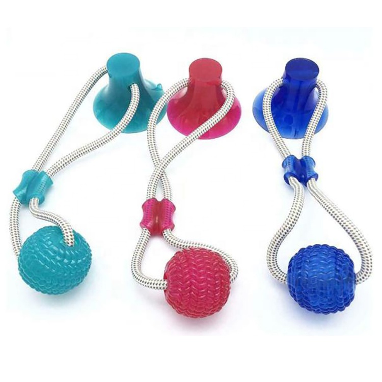 Manufacture OEM Wholesale Pet Molar Bite Toys for Dog Chew Toys TPR Cotton Rope Toys