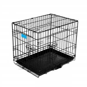 Black or blue or red iron large pet dog cages metal kennels for sale dogs