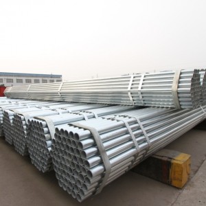 round galvanized cold rolled steel pipe