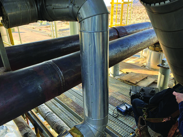 NDT of pressure pipeline