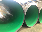 Material characteristics and pressure-bearing capacity of large-diameter internal and external plastic-coated steel pipes
