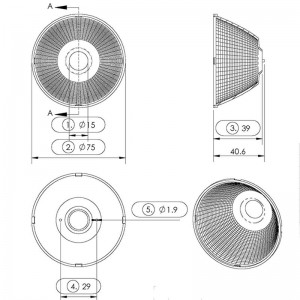 China Small Round Reflector Manufacturers –  Plastic Round Reflector SL-I SL-075F  – Shinland