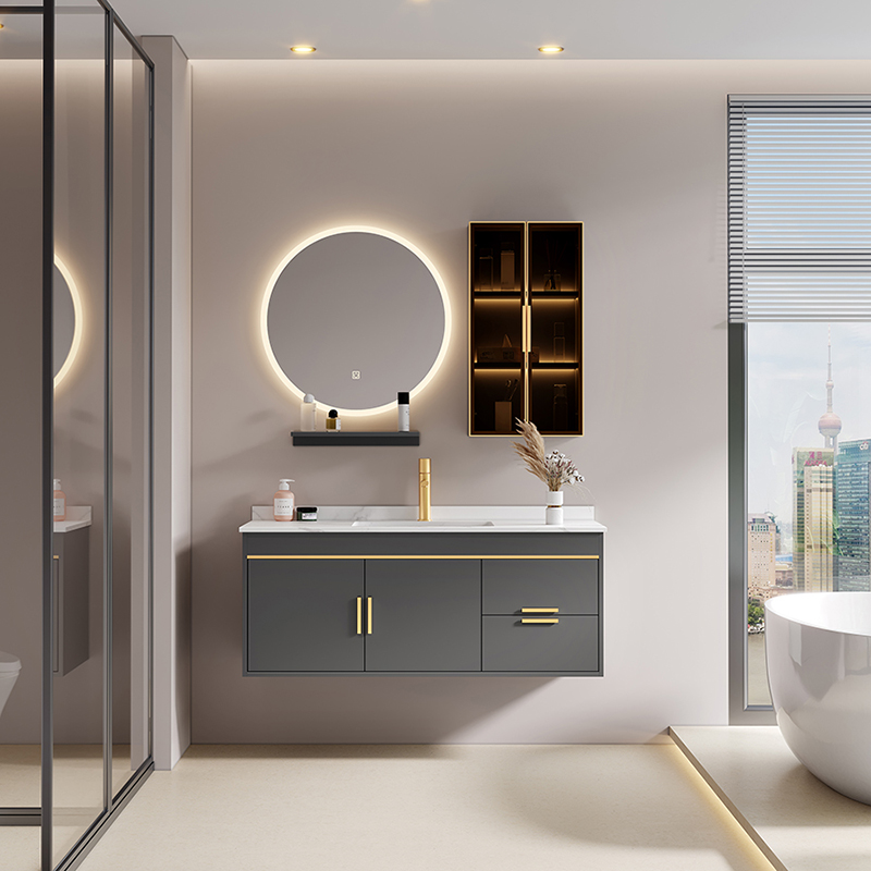 Top quality new design bathroom cabinets mirror bathroom vanity bathroom cabinet furniture with sinks and mirror
