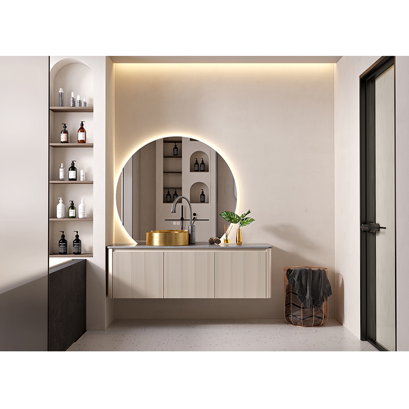 hotel modern bathroom cabinet design wall mounted bathroom cabinet mount plywood bathroom vanity with side cabinet