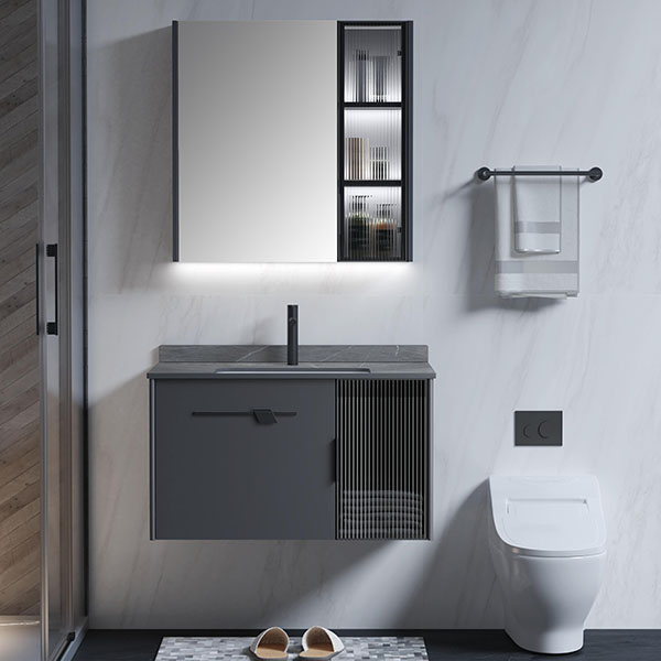 Stainless steel bathroom cabinet with ceramic basin vanity cabinet furniture bathroom  cabinets